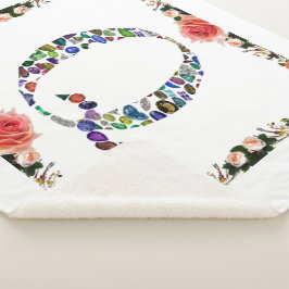 Cobertor Sherpa Gemstone Monograma - Letra Q