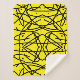 Cobertor Sherpa Geometria De abstrato Arte Um Tipo Joga Cobertura