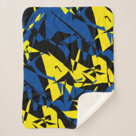 Cobertor Sherpa Geometria De abstrato Arte Um Tipo Joga Cobertura