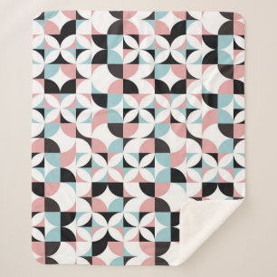Cobertor Sherpa Geometria minimalista, estilo escandinavo trabalho