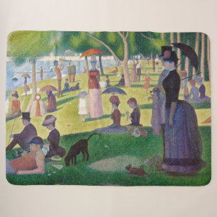 Cobertor Sherpa Georges Seurat - Um Domingo na La Grande Jatte