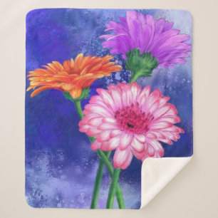Cobertor Sherpa Gerbera Daisies Sherpa Blanket