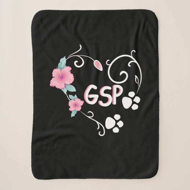 Cobertor Sherpa German shepherd E Flor (Frente)
