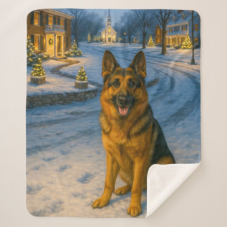 Cobertor Sherpa German Shepherd Sherpa Blanket