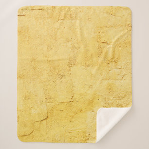 Cobertor Sherpa gesso texturizado de abstrato amarelo-claro na par