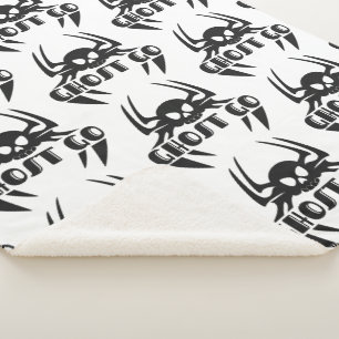 Cobertor Sherpa Ghost Go Spooky Season