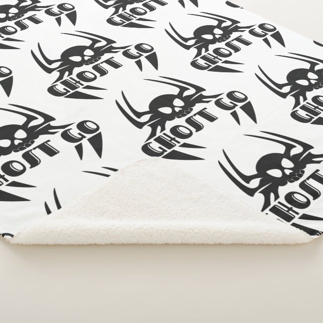 Cobertor Sherpa Ghost Go Spooky Season (3/4)