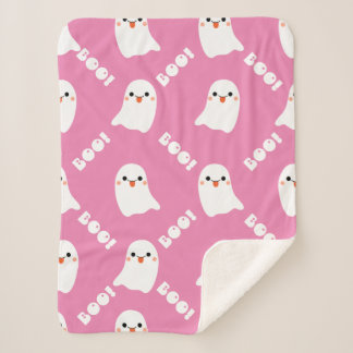 Cobertor Sherpa Ghost Halloween Blanket, Home Decor Blanket