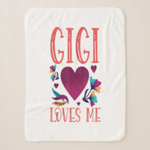 Cobertor Sherpa Gigi ama-me o presente do Dia de os namorados para