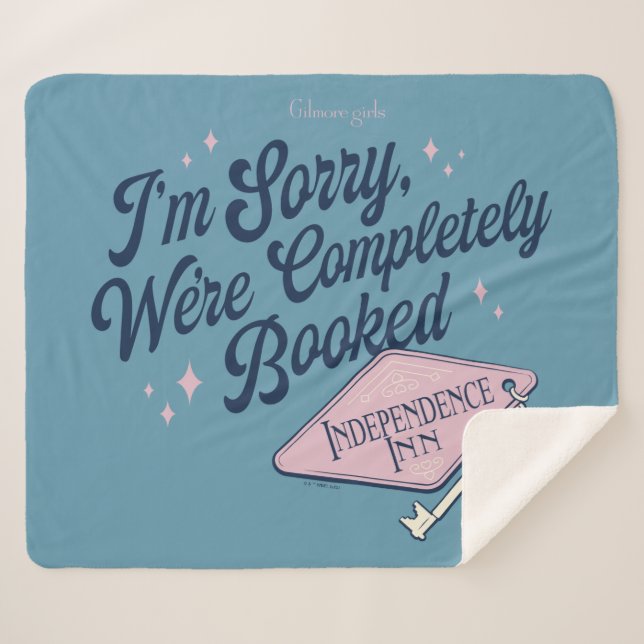 Cobertor Sherpa Gilmore Girls Completely Booked Design (Frente (Horizontal))