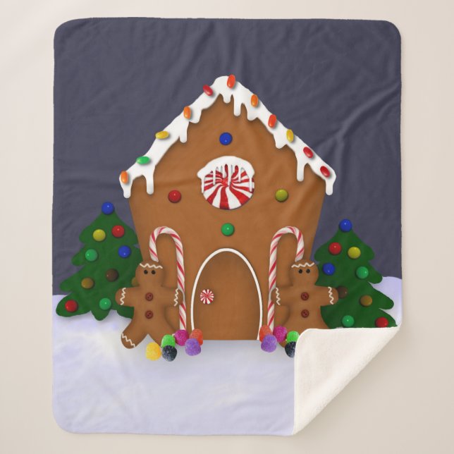 Cobertor Sherpa Gingercake House (Frente)