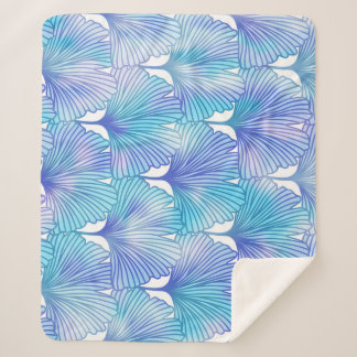 Cobertor Sherpa Ginkgo Biloba deixa o padrão de outono