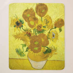 Cobertor Sherpa Girassóis Vincent van Gogh