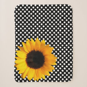 Cobertor Sherpa Girassol com Bolinhas Sherpa Blanket
