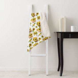 Cobertor Sherpa Girassol-da-flor