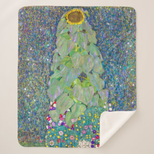 Cobertor Sherpa Girassol   Gustav Klimt  