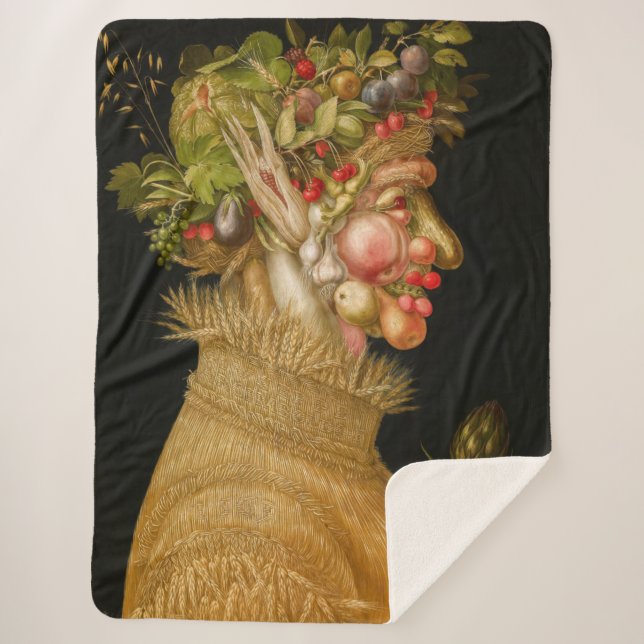Cobertor Sherpa Giuseppe Arcimboldo - Verão (Frente)