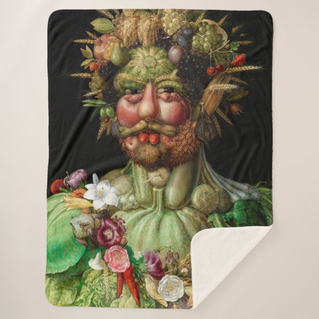 Cobertor Sherpa Giuseppe Arcimboldo - Vertumnus (Frente)