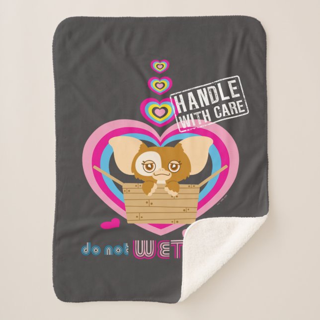 Cobertor Sherpa Gizmo | Não Molhar Este Pet (Frente)