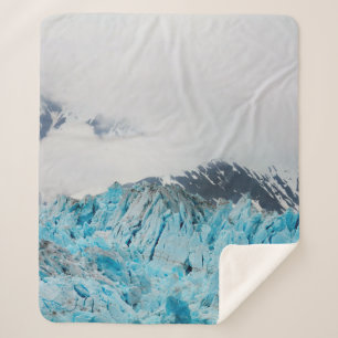 Cobertor Sherpa Glaciar Hubbard de um navio no Alasca
