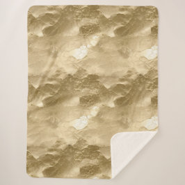 Cobertor Sherpa Glamor Dourado de Champagne bonito