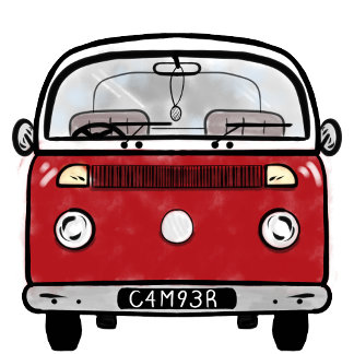 Cobertor Sherpa Glamping Classic Retro Campervan fandom VDub
