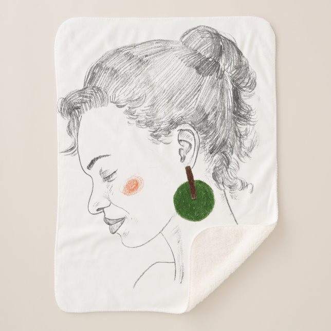 Cobertor Sherpa Glance Sketch (Frente)