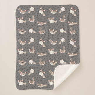 Cobertor Sherpa Glider de Açúcar de Cartoon