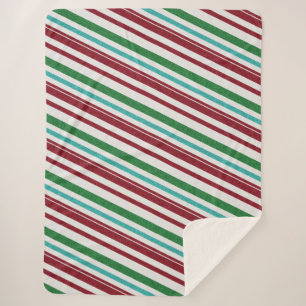 Cobertor Sherpa Glitter de faixas de doces