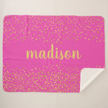 Glitter Dourado Confetti | Rosa Personalizado