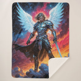Cobertor Sherpa Gloryblade Archangel Michael