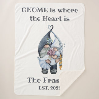 Cobertor Sherpa Gnome Wedding Blanket