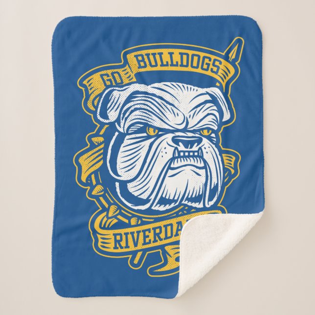 Cobertor Sherpa Go Bulls - Riverdale Mascot Banner (Frente)