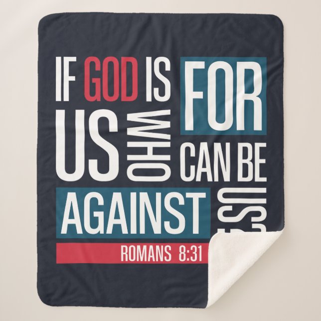 Cobertor Sherpa God for us (Frente)