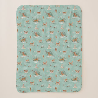 Cobertor Sherpa GOLDEN RETRIEVER TOILE Aqua