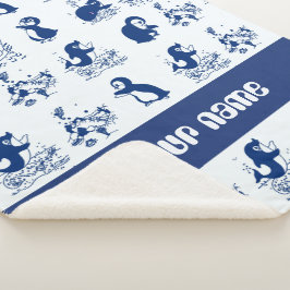 Cobertor Sherpa Golfinhos, Baleias e Pinguins