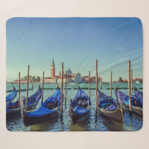 Cobertor Sherpa Gondolas em Veneza, Itália