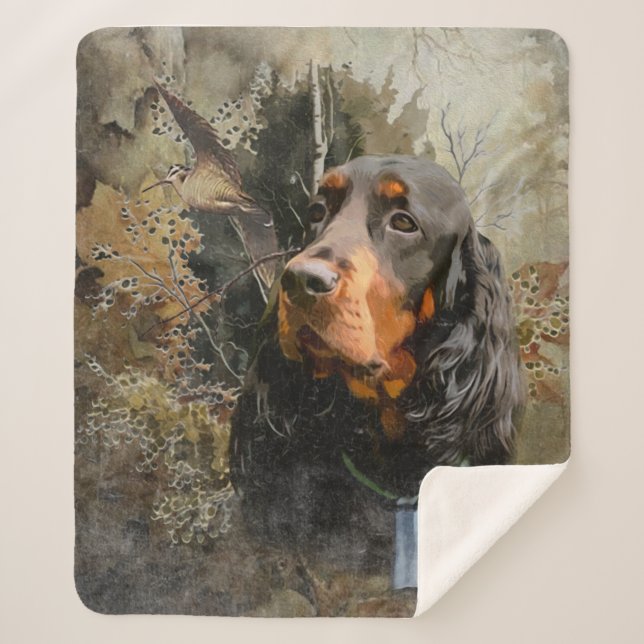 Cobertor Sherpa Gordon Setter (Frente)