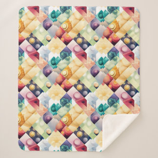 Cobertor Sherpa Gotas Geométricas