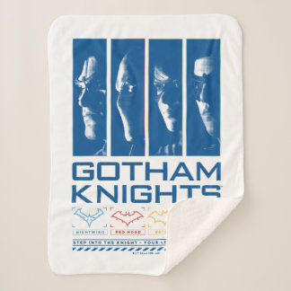 Cobertor Sherpa Gotham Knights Face Painéis