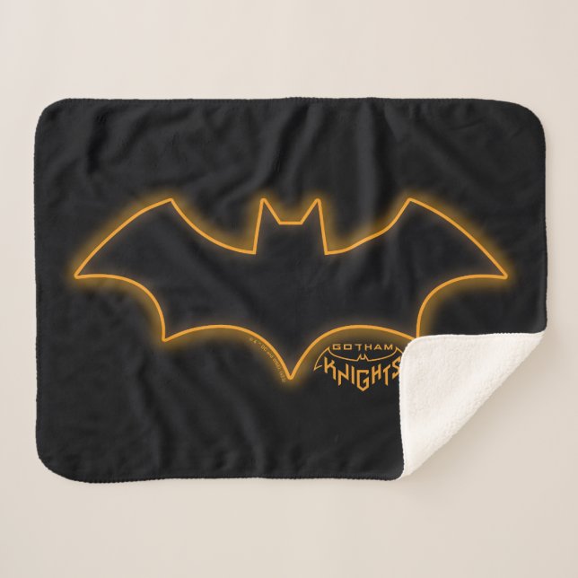 Cobertor Sherpa Gotham Knights Logotipo da Batgirl (Frente (Horizontal))