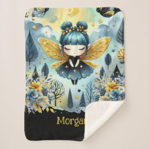 Cobertor Sherpa Gótico de decoração personalizado de gótica Kawaii