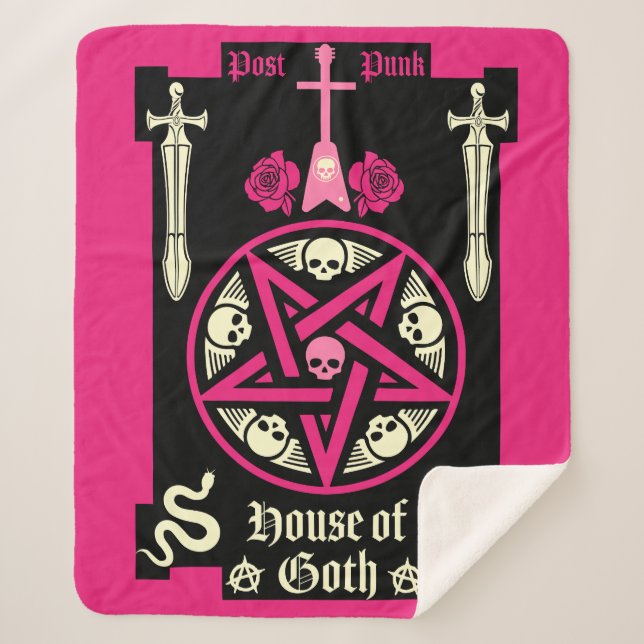 Cobertor Sherpa Gótico Subcultura Posto Punk Music (Frente)