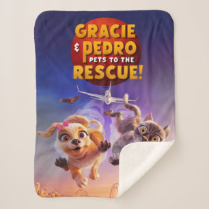 Cobertor Sherpa Gracie & Pedro: Pets para o resgate!