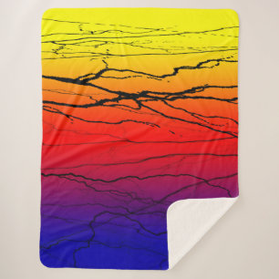 Cobertor Sherpa Gradiente abstrato