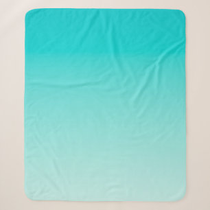 Cobertor Sherpa Gradiente aqua de chá