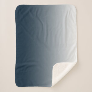 Cobertor Sherpa Gradiente azul