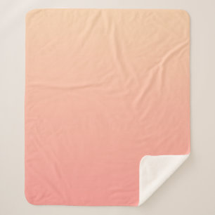 Cobertor Sherpa Gradiente Rosa e Pêssego
