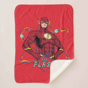 Cobertor Sherpa Gráfico Atômico Flash de Cartoon