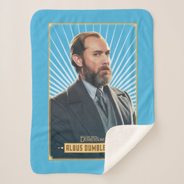 Cobertor Sherpa Gráfico de Caracteres Albus Dumbledore (Frente)